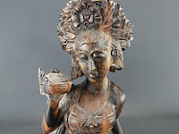 In coromandelhout gesneden indische vrouw - afbeelding 3 van  5