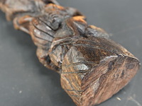 In ebbenhout gesneden makonde/ ujamaa 'tree of life' (levensboom) - afbeelding 5 van  5