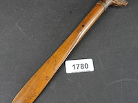In fraai detail in hout gesneden briefopener - afbeelding 1 van  5