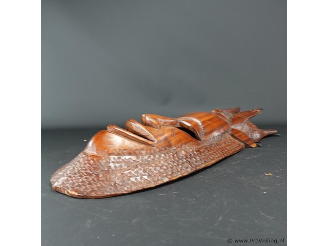 In hard hout gesneden masker - afbeelding 3 van  5