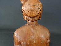 In hardhout gesneden buste - afbeelding 4 van  5