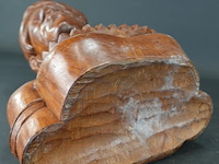 In hardhout gesneden buste - afbeelding 5 van  5