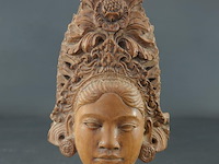 In hardhout gesneden indische buste - afbeelding 2 van  5