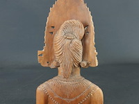 In hardhout gesneden indische buste - afbeelding 4 van  5
