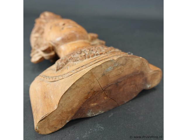 In hardhout gesneden indische buste - afbeelding 5 van  5