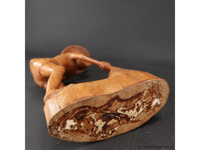 In hardhout gesneden indische figuur - afbeelding 5 van  5