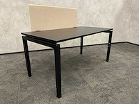 In hoogte instelbaar bureau 160x80 zwart beige - afbeelding 3 van  18