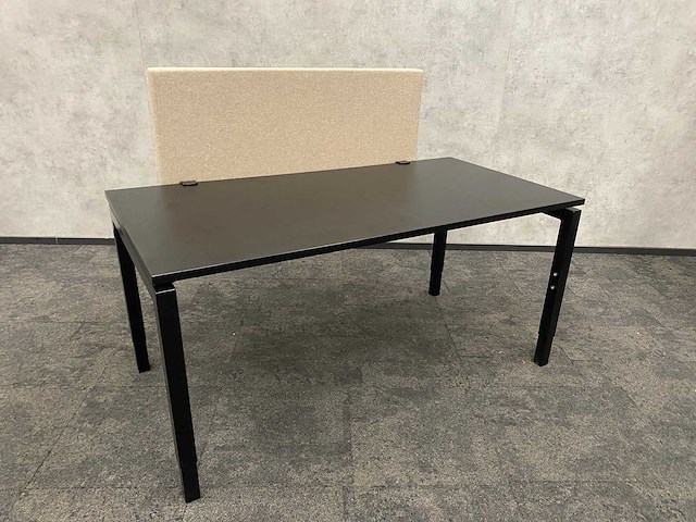 In hoogte instelbaar bureau 160x80 zwart beige - afbeelding 18 van  18
