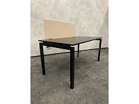 In hoogte instelbaar bureau 160x80 zwart beige - afbeelding 5 van  18