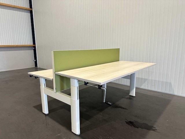 In hoogte verstelbaar bureau met geluidswand - afbeelding 7 van  7