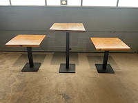 In hoogte verstelbare restauranttafel (3x) - afbeelding 1 van  8