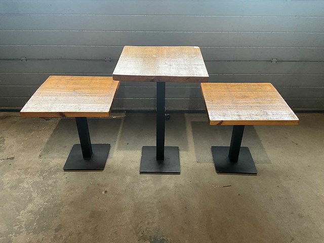 In hoogte verstelbare restauranttafel (3x) - afbeelding 3 van  8