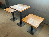 In hoogte verstelbare restauranttafel (3x) - afbeelding 4 van  8