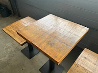 In hoogte verstelbare restauranttafel (3x) - afbeelding 7 van  8
