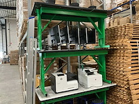 In hoogte verstelbare werktafels l183xb76cm (3x) - afbeelding 1 van  5