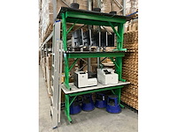 In hoogte verstelbare werktafels l183xb76cm (3x) - afbeelding 2 van  5