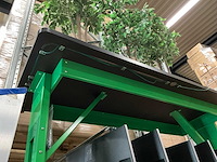 In hoogte verstelbare werktafels l183xb76cm (3x) - afbeelding 3 van  5