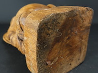 In hout gesneden happy boeddha - afbeelding 5 van  5