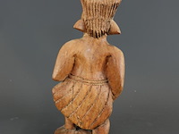 In hout gesneden yombe phemba (moederfiguur) of een nkisi fetisj - afbeelding 3 van  4
