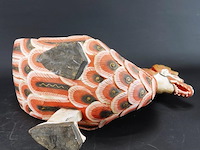 In hout handgesneden en beschilderd indonesische gestileerde garoeda. - afbeelding 5 van  5