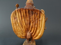 In hout meerarmige godheid of bodhisattvamet duizend handen - afbeelding 4 van  5
