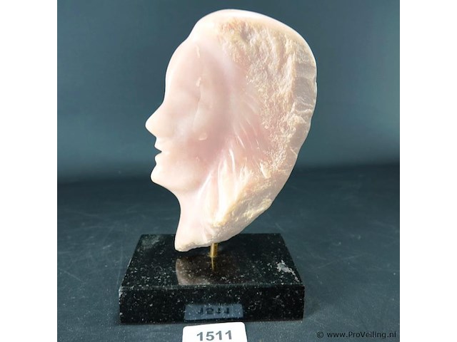 In onyx gesneden dubbelzijdig gezicht - afbeelding 1 van  5