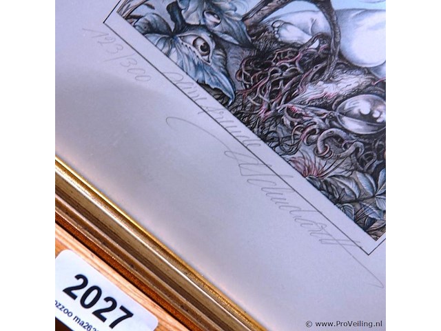 In potlood gesigneerd en genummerde ets van dietrich schuchardt - afbeelding 3 van  5