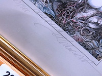 In potlood gesigneerd en genummerde ets van dietrich schuchardt - afbeelding 3 van  5