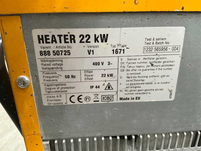 Inalco 1671 heater - afbeelding 5 van  5