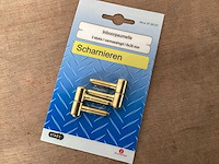 Inboorpaumelle 9x26 mm, vermessingd, 2 pack (147x) - afbeelding 1 van  4