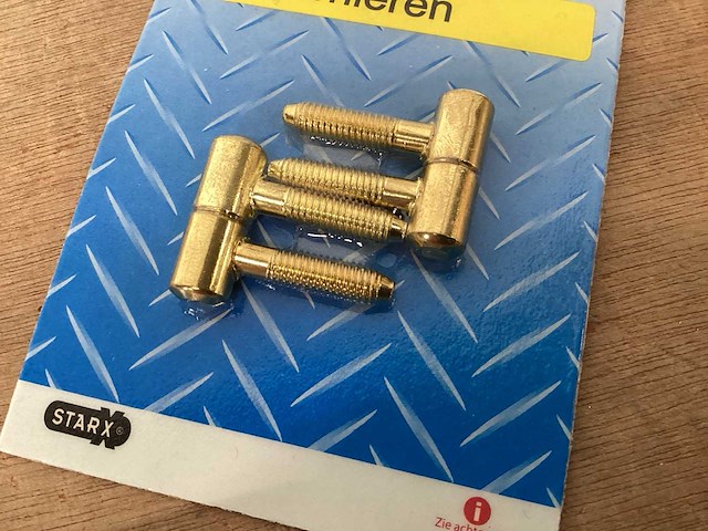 Inboorpaumelle 9x26 mm, vermessingd, 2 pack (147x) - afbeelding 2 van  4