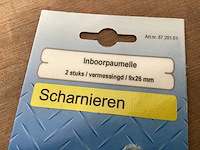 Inboorpaumelle 9x26 mm, vermessingd, 2 pack (147x) - afbeelding 3 van  4