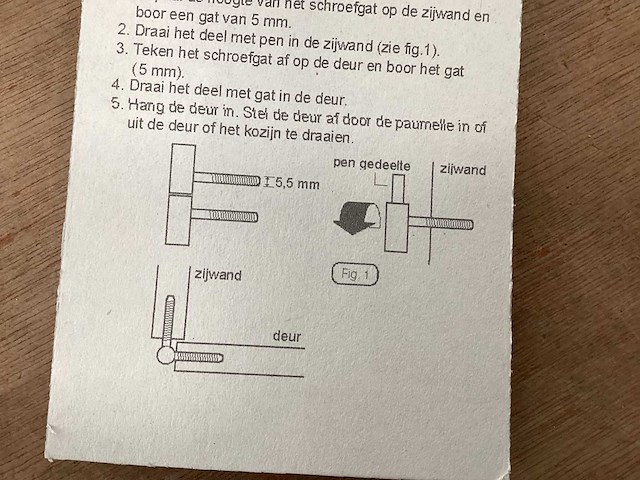 Inboorpaumelle 9x26 mm, vermessingd, 2 pack (147x) - afbeelding 4 van  4