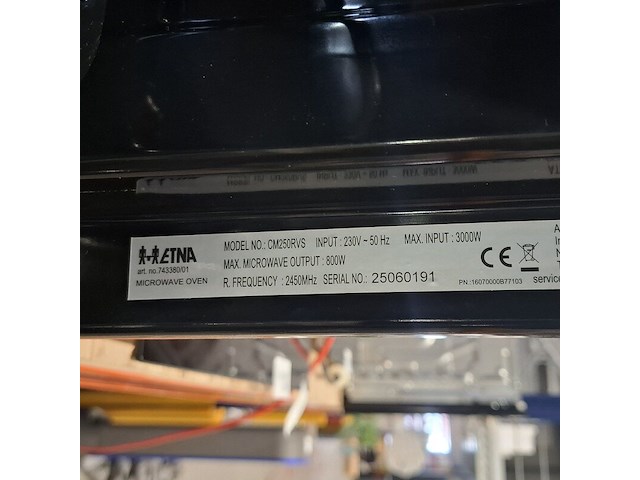 Inbouw combi magentron/oven, etna, cm250rvs, 2025 - afbeelding 9 van  9