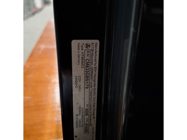 Inbouw combi magnetron, siemens, cm633gbs1/79 - afbeelding 9 van  9