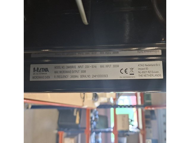 Inbouw combi magnetron/oven, etna, cm450rvs, grijs / chroom, 2025 - afbeelding 9 van  9