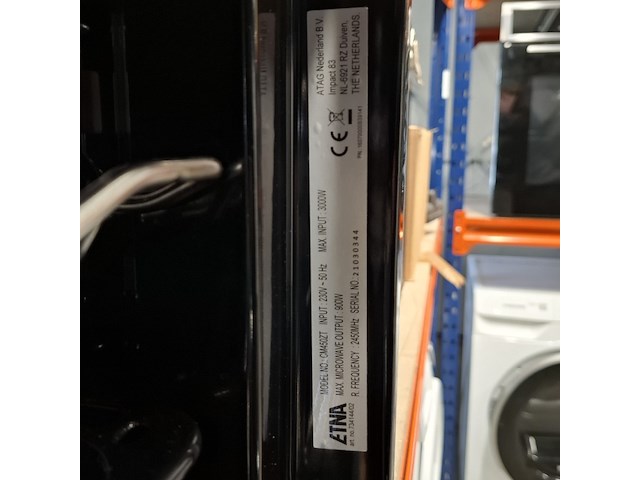 Inbouw combi magnetron/oven, etna, cm450zt, zwart - afbeelding 9 van  9