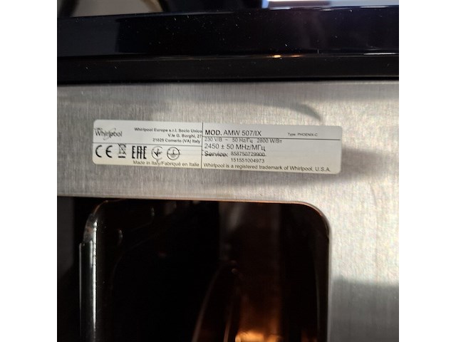 Inbouw combi magnetron/oven, whirlpool, amw507 - afbeelding 3 van  11