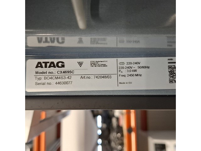 Inbouw combi oven/magnetron, atag, cx4695c, zwart, 2025 - afbeelding 8 van  9