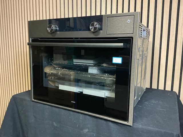 Inbouw combi stoomoven atag, cs46121c, black steel - afbeelding 2 van  5