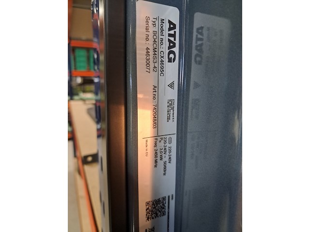 Inbouw combi/oven met hete lucht, atag, cx4695c - afbeelding 7 van  7