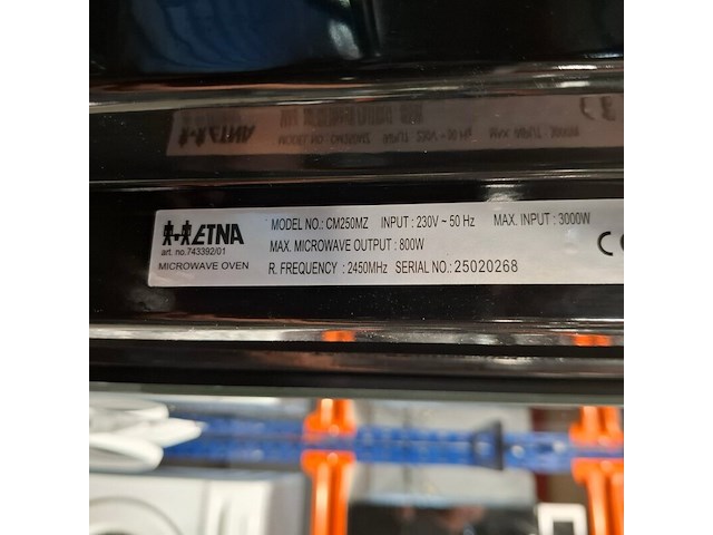 Inbouw combi/oven met hete lucht, etna, cm250mz, 2025 - afbeelding 8 van  8