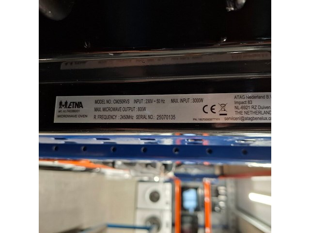 Inbouw combi/oven met hete lucht, etna, cm250rvs, 2026 - afbeelding 2 van  10