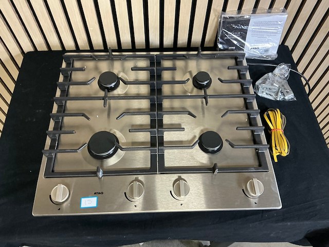 Inbouw gaskookplaat atag, hg6411bba, rvs - afbeelding 2 van  6