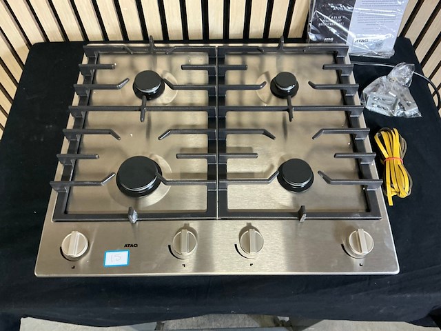 Inbouw gaskookplaat atag, hg6411bba, rvs - afbeelding 6 van  6