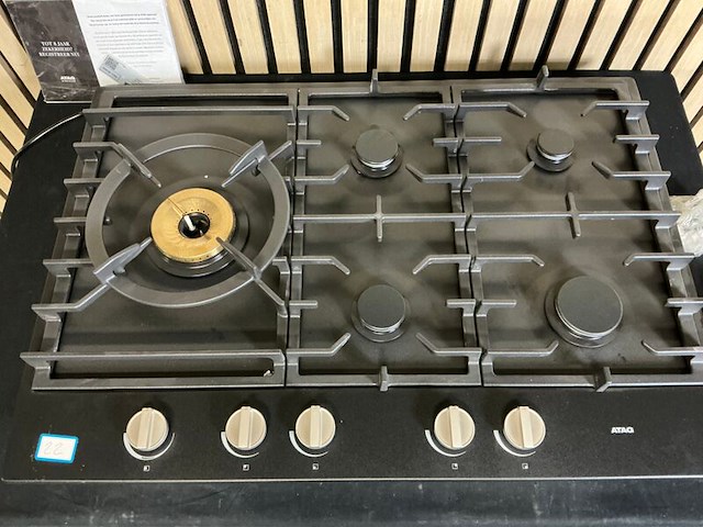 Inbouw gaskookplaat atag, hg7592eba, zwart - afbeelding 4 van  6