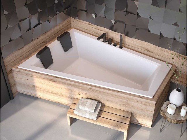 Inbouw hoekbad wit 170 x 125 - afbeelding 2 van  3