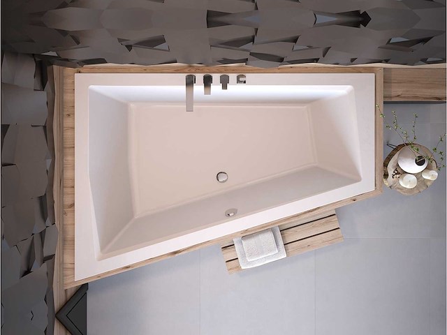 Inbouw hoekbad wit 170 x 125 - afbeelding 3 van  3