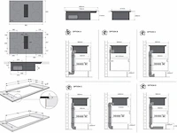 Inbouw inductiekookplaat met afzuiging atag, hidd88471fx, zwart - afbeelding 3 van  4