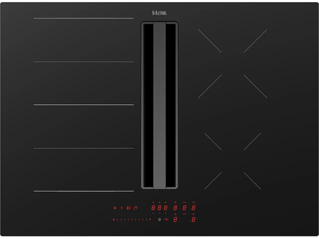 Inbouw inductiekookplaat met afzuiging etna , aki670zt, zwart - afbeelding 2 van  4